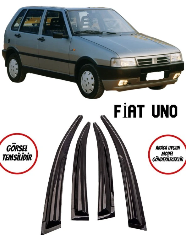 Fiat Uno Cam Rüzgarlığı 4lü ürün görseli 1