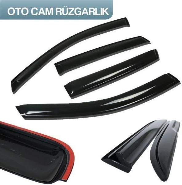 Fiat Uno Cam Rüzgarlığı 4lü - Resim 2