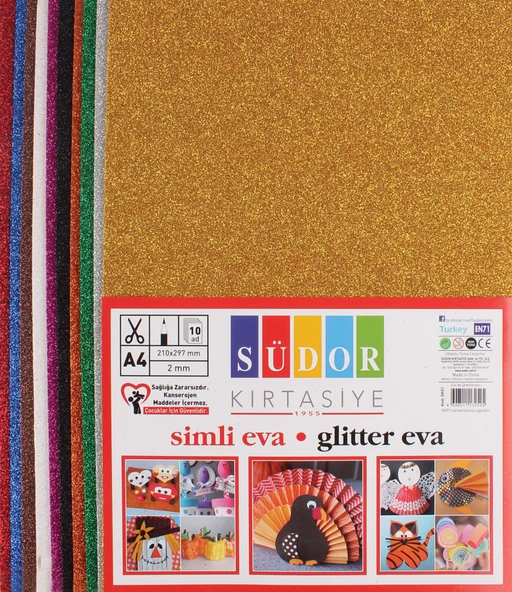Südor Eva 20X30 Cm 2 Mm 10 Renk Simli Sk01 ürün görseli 1