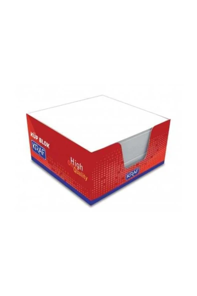 Kraf 116G Küp Blok Beyaz 9X9 Cm - Resim 2