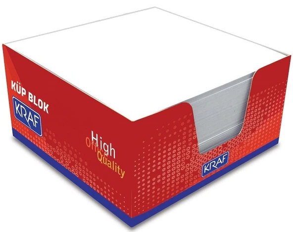 Kraf 116G Küp Blok Beyaz 9X9 Cm ürün görseli 1