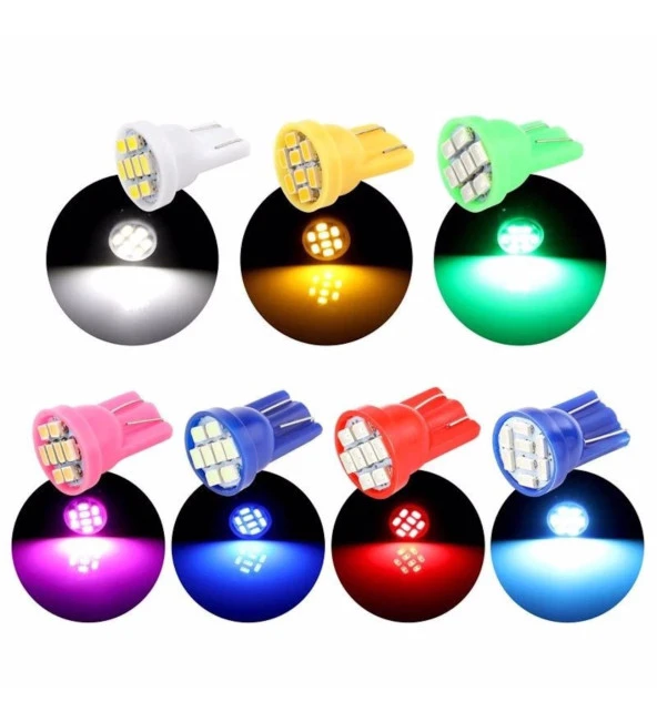2 ADET MAVİ RENK - MiNi DİPSİZ LED PARK AMPULÜ T10 - HER ARACA UYAR ürün görseli 1