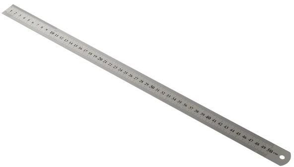 KRAF ÇELİK CETVEL 50 CM INCH ÖLÇÜLÜ 550G - Resim 2