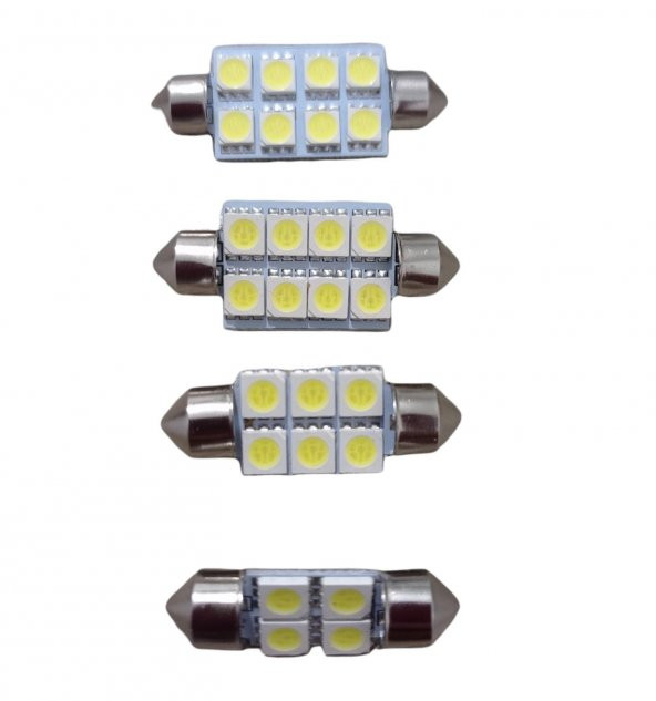 2 Adet Sofit Led Aydınlatma Tavan Plaka Oto İç Aydınlatma Süper Güçlü Beyaz Işık ürün görseli 1