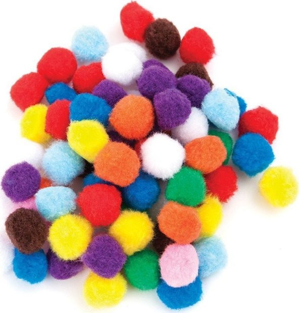4 Paket Puti Pon Pon 20MM 50 Adet Ücretsiz Kargo ürün görseli 1