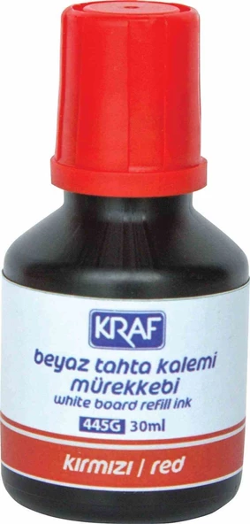 Kraf Beyaz Tahta Kalem Mürekkebi 30Ml Kırmızı 445G ürün görseli 1