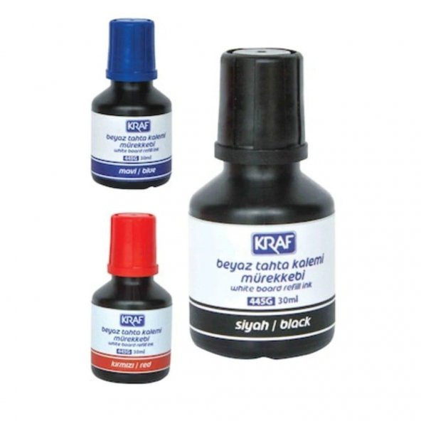 Kraf Beyaz Tahta Kalem Mürekkebi 30 ML 445G Renk Seçenekli ürün görseli 1