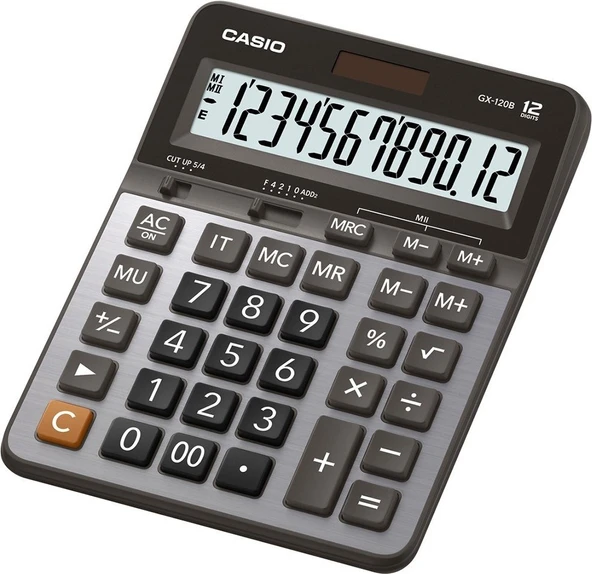 Casio GX-120B 12 Hane Masaüstü Hesap Makinesi ürün görseli 1