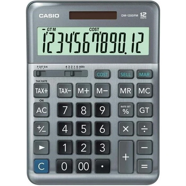 Casio DM-1200FM Masaüstü 12 Hane Hesap Makinesi ürün görseli 1