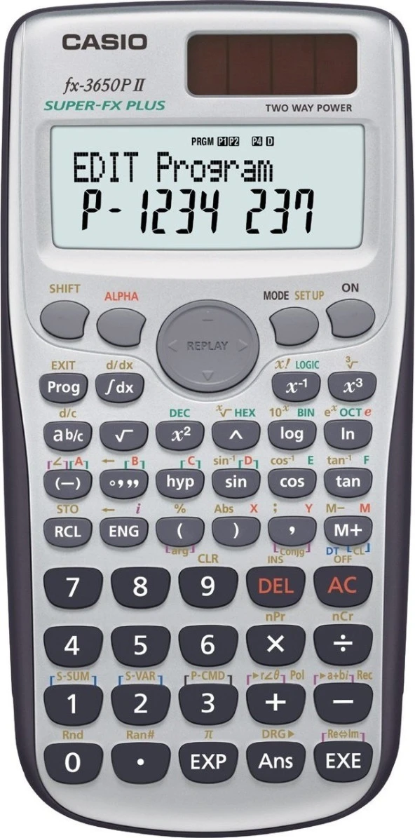 Casio FX-3650P II 308 Fonksiyon Programlama Hesap Makinesi ürün görseli 1