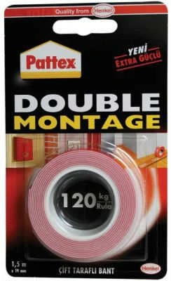 PATTEX DOUBLE MONTAGE ÇİFT TARAFLI BANT 19MMX1,50M ürün görseli 1