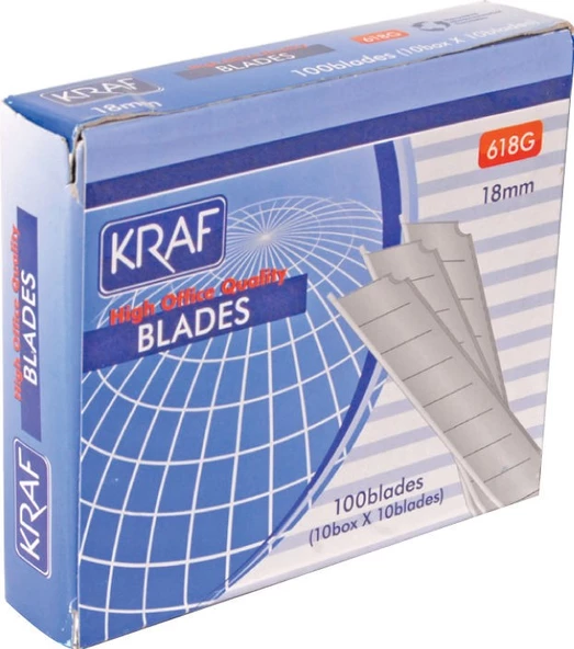 Kraf Maket Bıçağı Yedeği Geniş 100 Lü Kutu ürün görseli 1
