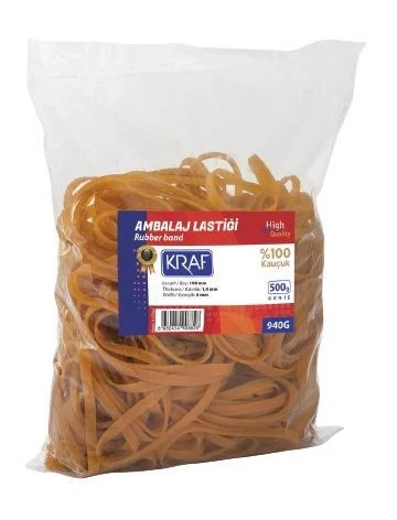 Kraf Ambalaj Lastiği Kauçuk Geniş 940G 500 Gr ürün görseli 1