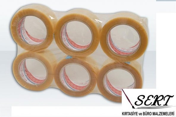 Ve-ge 45 x 100 Mt. Koli Bandı Şeffaf 48 Li Koli Aslan ürün görseli 1