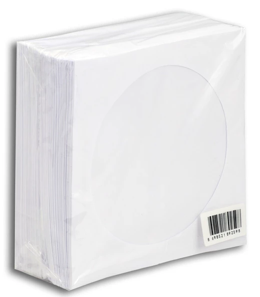 CD ZARFI 90GR BEYAZ PENCERELİ 100 ADET - Resim 2