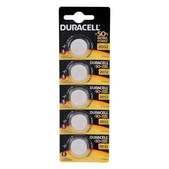 Duracell DL/CR 2032 3V Lityum Pil 5li ürün görseli 1