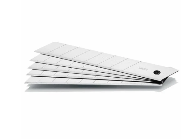 Lacco Geniş Maket Bıçağı Yedeği 18Mm 10 Adet ürün görseli 1