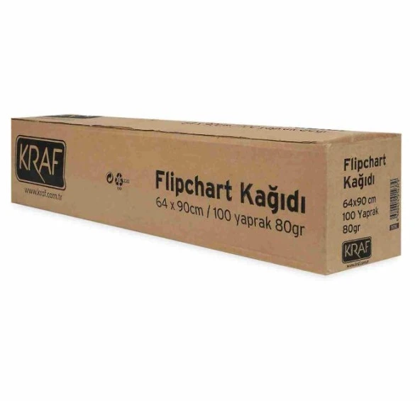 Kraf Flipchart Kağıdı Rulo 100yp 702g ürün görseli 1