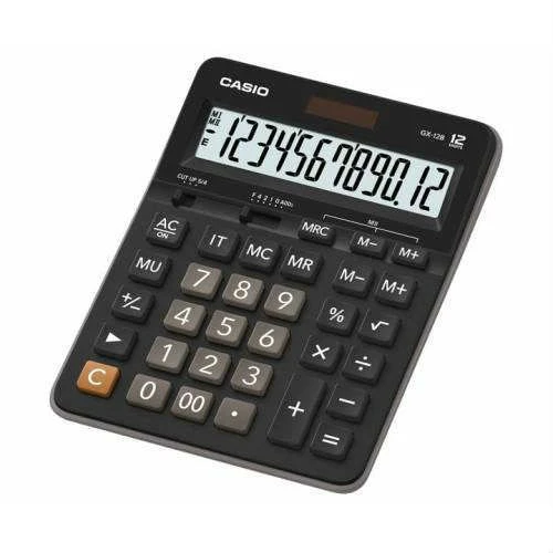 Casio GX-12B-BK 12 Hane Hesap Makinesi ürün görseli 1