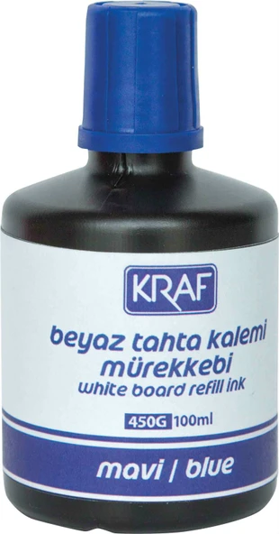 BEYAZ TAHTA KALEMİ MÜREKKEBİ MAVİ 100 ML 450G ürün görseli 1