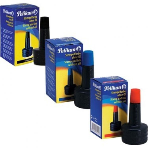 PELİKAN KAŞE MÜREKKEBİ 28 ML ISTAMPA MÜREKKEBİ RENK SEÇENEKLİ ürün görseli 1