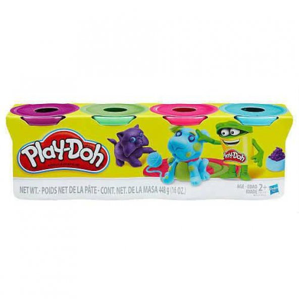 Hasbro Play-doh Oyun Hamuru 4 Renk 448gr B5517 ürün görseli 1