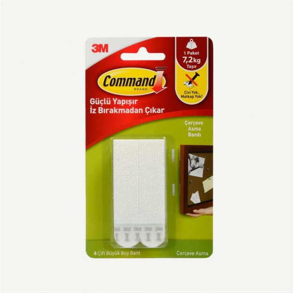 3M Command 17206 Büyük Boy Cırt Cırt Bant ürün görseli 1