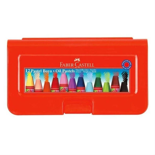 Faber Castell Pastel Boya 12 li Sert Plastik Kutu ürün görseli 1
