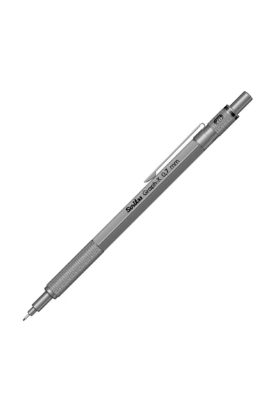 Scrikss Graph X Versatil Kalem Metal 0.7 MM Koyu Gri (Kurşun) ürün görseli 1