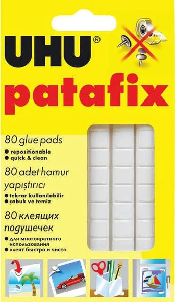UHU PATAFİX SAKIZ YAPIŞTIRICI 80 ADET ürün görseli 1