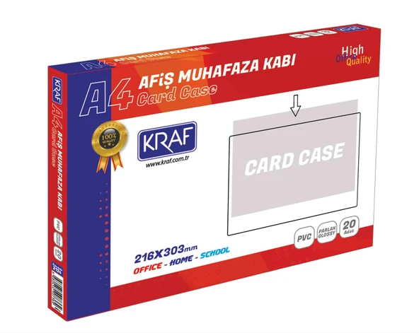 KRAF AFİŞ MUHAFAZA KABI A4 - 20 ADET ÜCRETSİZ KARGO ürün görseli 1