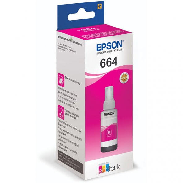 Epson T6643 Magenta Mürekkep C13T66434A ürün görseli 1