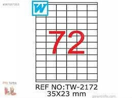 Tanex Tw-2172 Laser Etiket - 35 X 23 MM . ürün görseli 1
