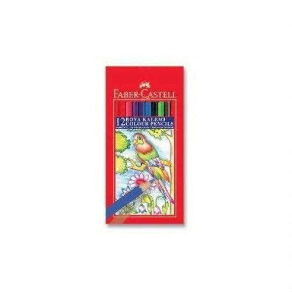 Faber Castell Kuru Boya Kalemi 12 Renk Büyük Boy ürün görseli 1