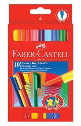Faber-Castell Eğlenceli Keçeli Kalem 10Lu Paket Ücretsiz Kargo ürün görseli 1