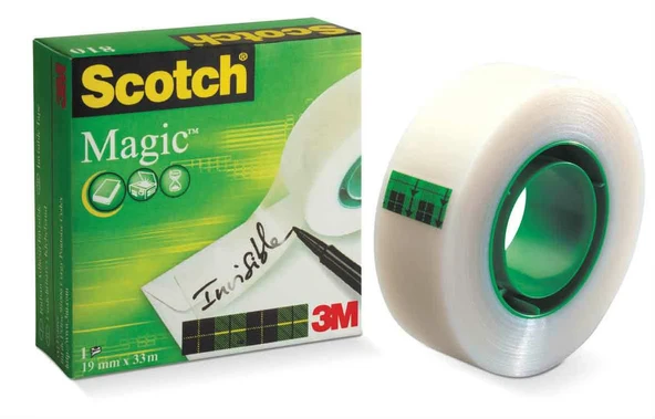 3M Scotch Görünmez Bant 19 mm x 33 m Magic 810 ürün görseli 1