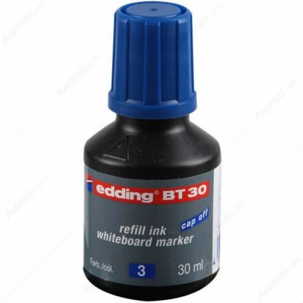 Edding BT30 Beyaz Tahta Kalemi Mürekkebi Mavi ürün görseli 1
