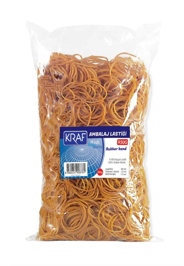 Kraf Ambalaj Lastiği  Kauçuk 500Gr  (Ürün Kodu 950G) ürün görseli 1