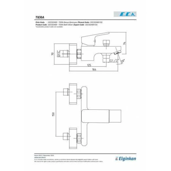 ECA TİERA BANYO BATARYASI - Resim 2