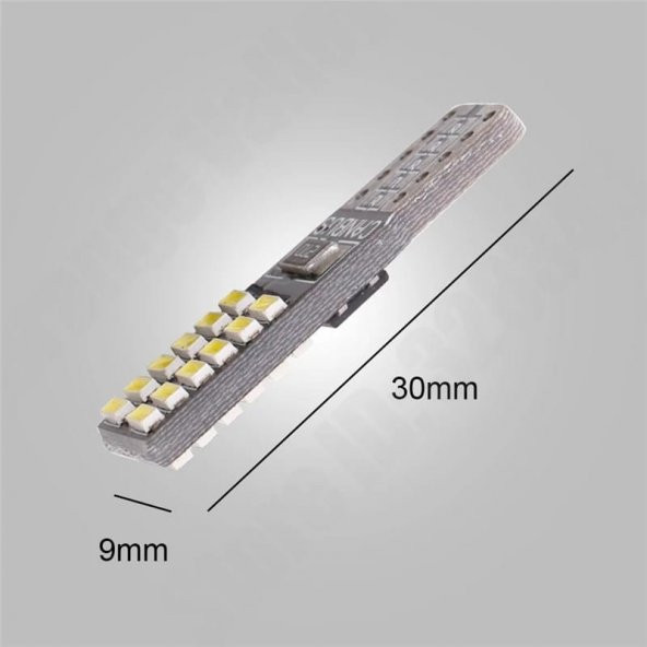 Süper Güçlü T10 Led 24 Ledli 12 Volt Canbuslü 2 ADET - Resim 2