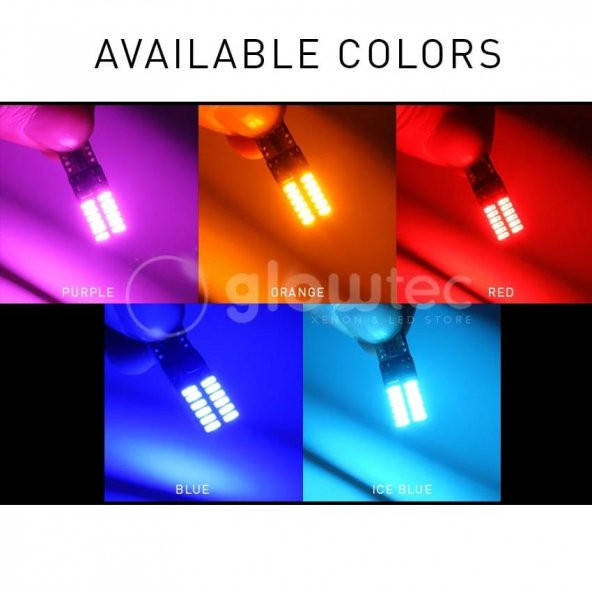 Süper Güçlü T10 Led 24 Ledli 12 Volt Canbuslü 2 ADET - Resim 3