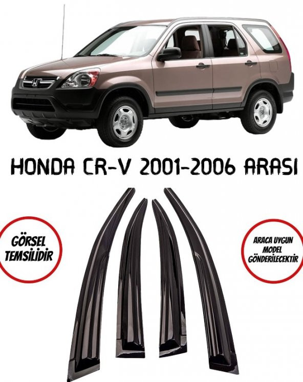 Honda CRV Cam Rüzgarlığı 4lü 2001 2006 ürün görseli 1