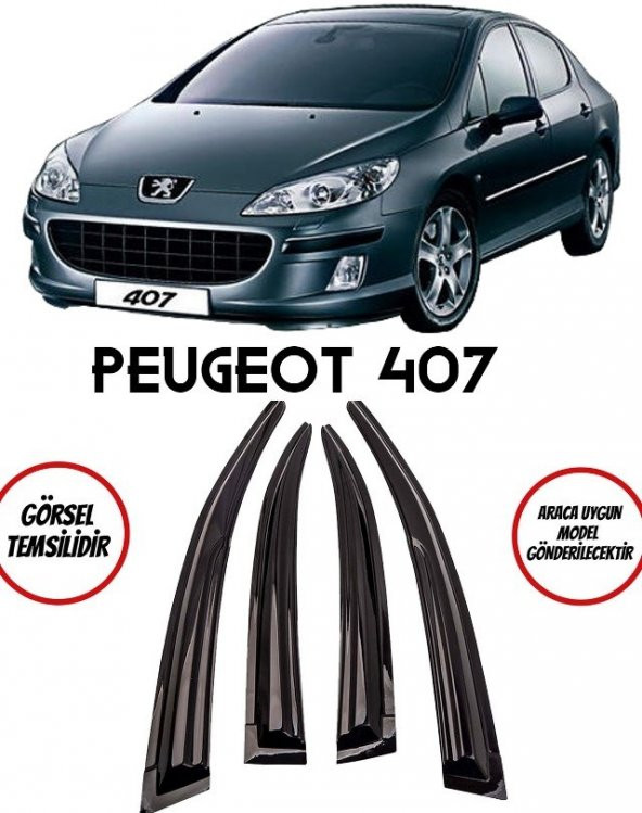 Peugeot 407 Cam Rüzgarlığı 4lü ürün görseli 1