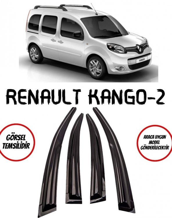 Renault Kango 2 Cam Rüzgarlığı 4lü ürün görseli 1