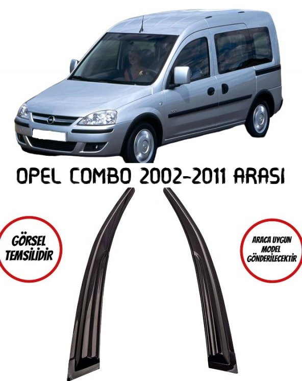 Opel Combo C Cam Rüzgarlığı 2li 2001-2012 Arası ürün görseli 1