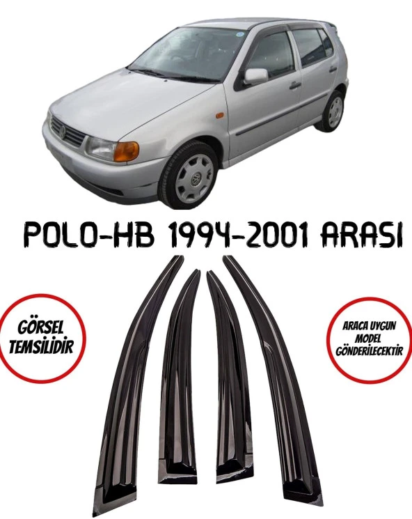 Volkswagen Polo HB Cam Rüzgarlığı 4lü 1994-2001 Arası ürün görseli 1