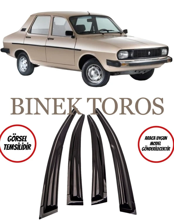Renault 12 Toros Binek Cam Rüzgarlığı 4lü ürün görseli 1