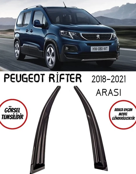 Peugeot Rifter Cam Rüzgarlığı 2-Lİ ürün görseli 1