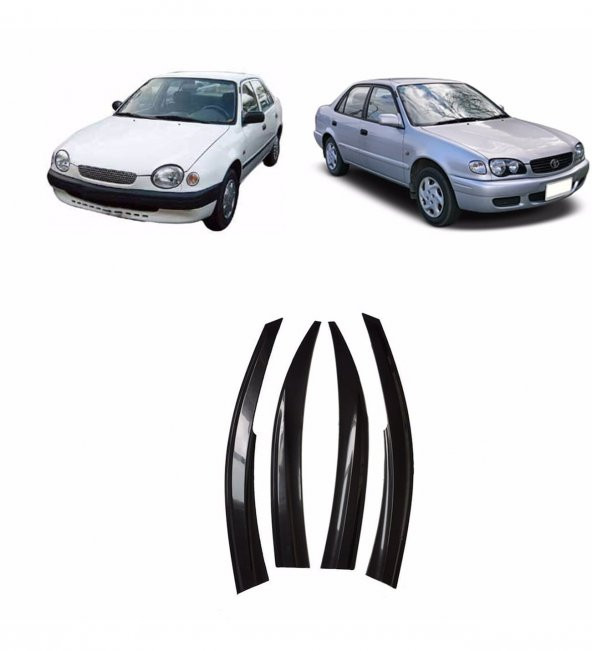 Toyota Corolla Cam Rüzgarlığı 4lü 1999-2001 Arası ürün görseli 1