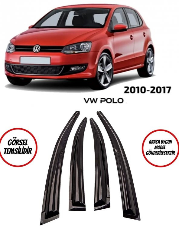 Balp Volkswagen Polo Cam Rüzgarlığı 4lü 2010-2017 Arası ürün görseli 1